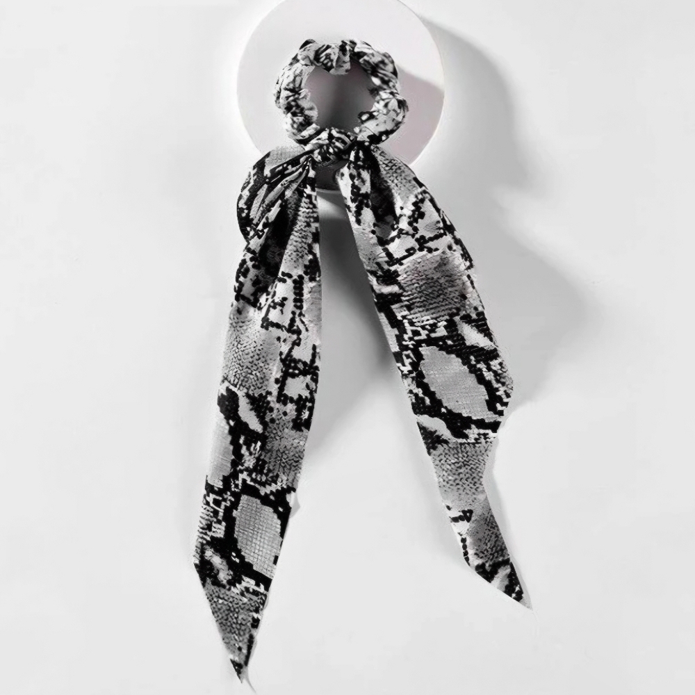 New Snake Animal Print Chiffon Hair Scarf